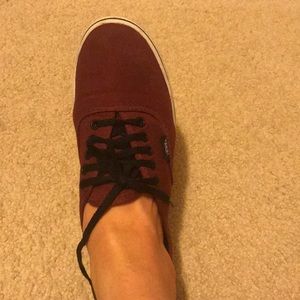 Low Maroon Vans